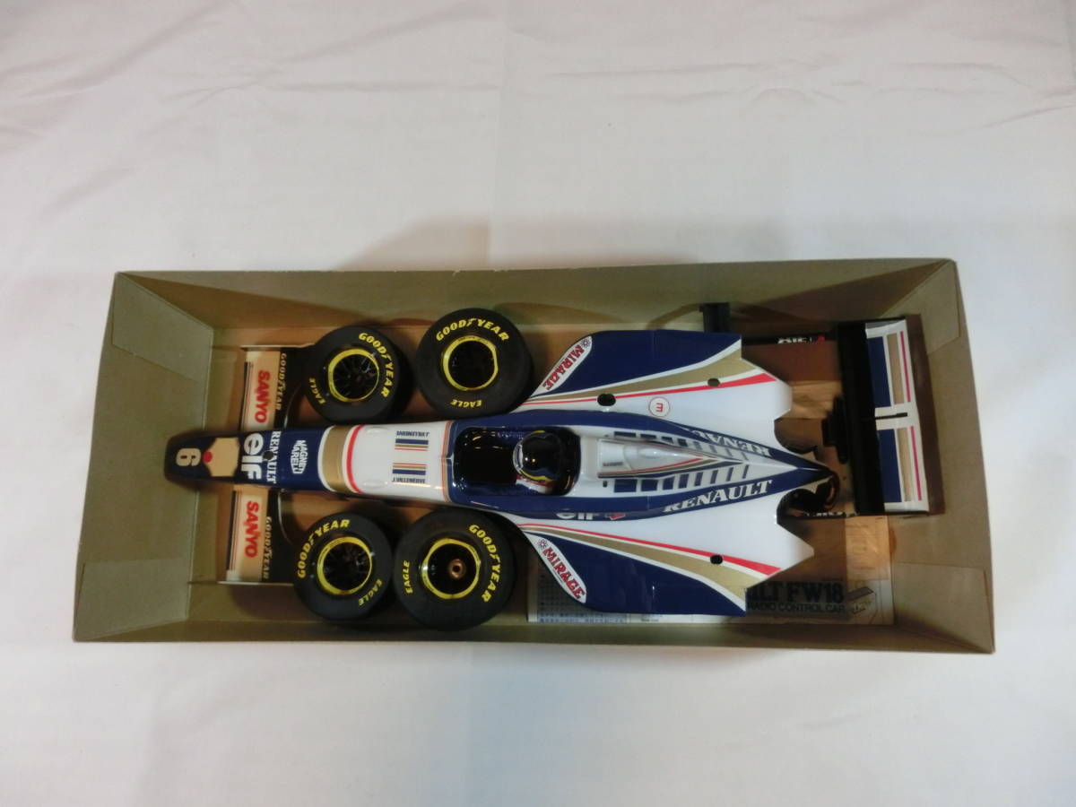 【絶版・送料無料】タミヤ ウイリアムズ ルノー FW18 スペアボディセット完成品 Williams RENAULT_元箱に入れて梱包します。