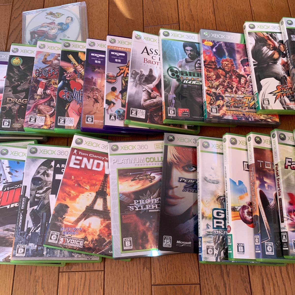 Microsoft xbox360 ゲームソフト 天誅戦乱　ストリートファイターⅣ シルフィード　バイオハザード　DOR FABLEⅢ GOW 等　セット_画像9