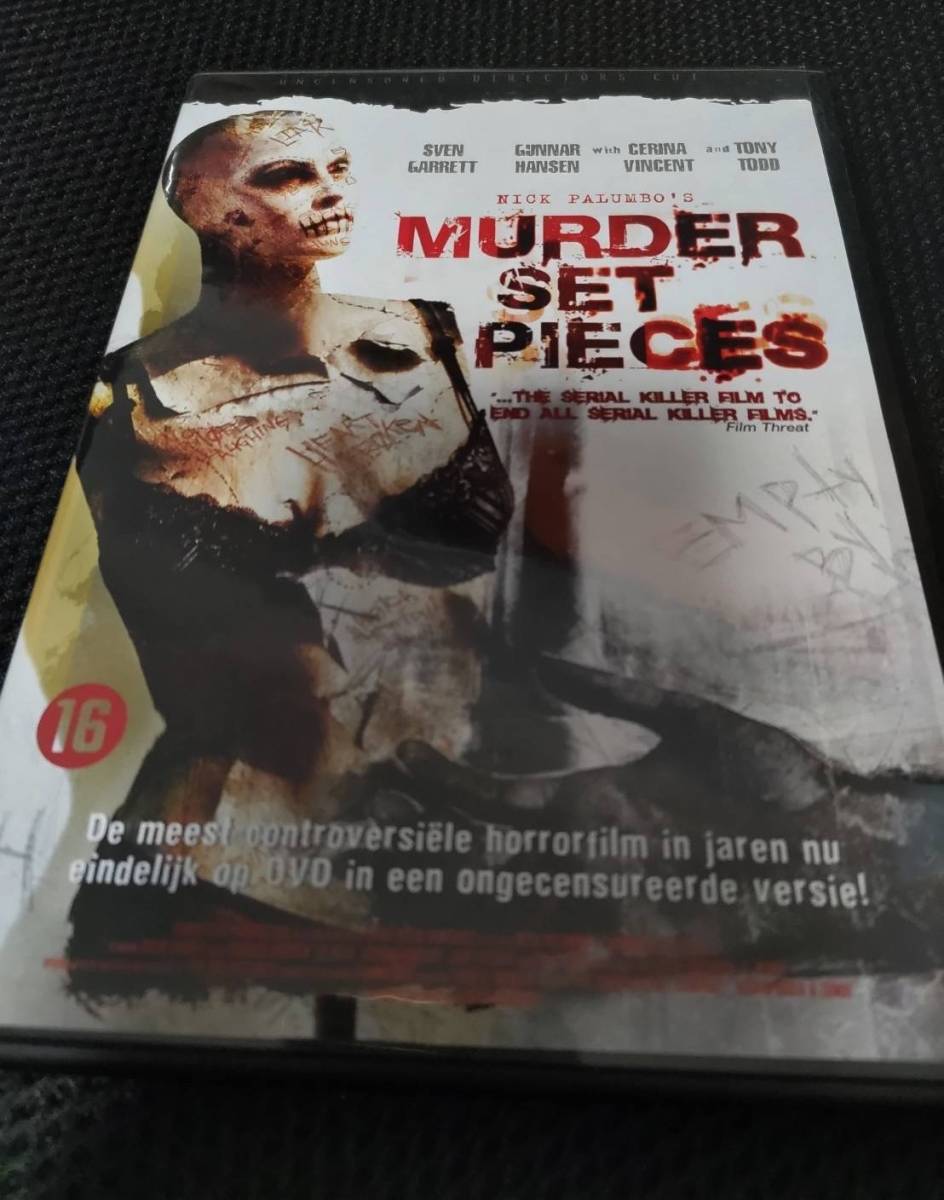 【レアホラー映画】MURDER SET PIECES 海外盤 PCで再生可