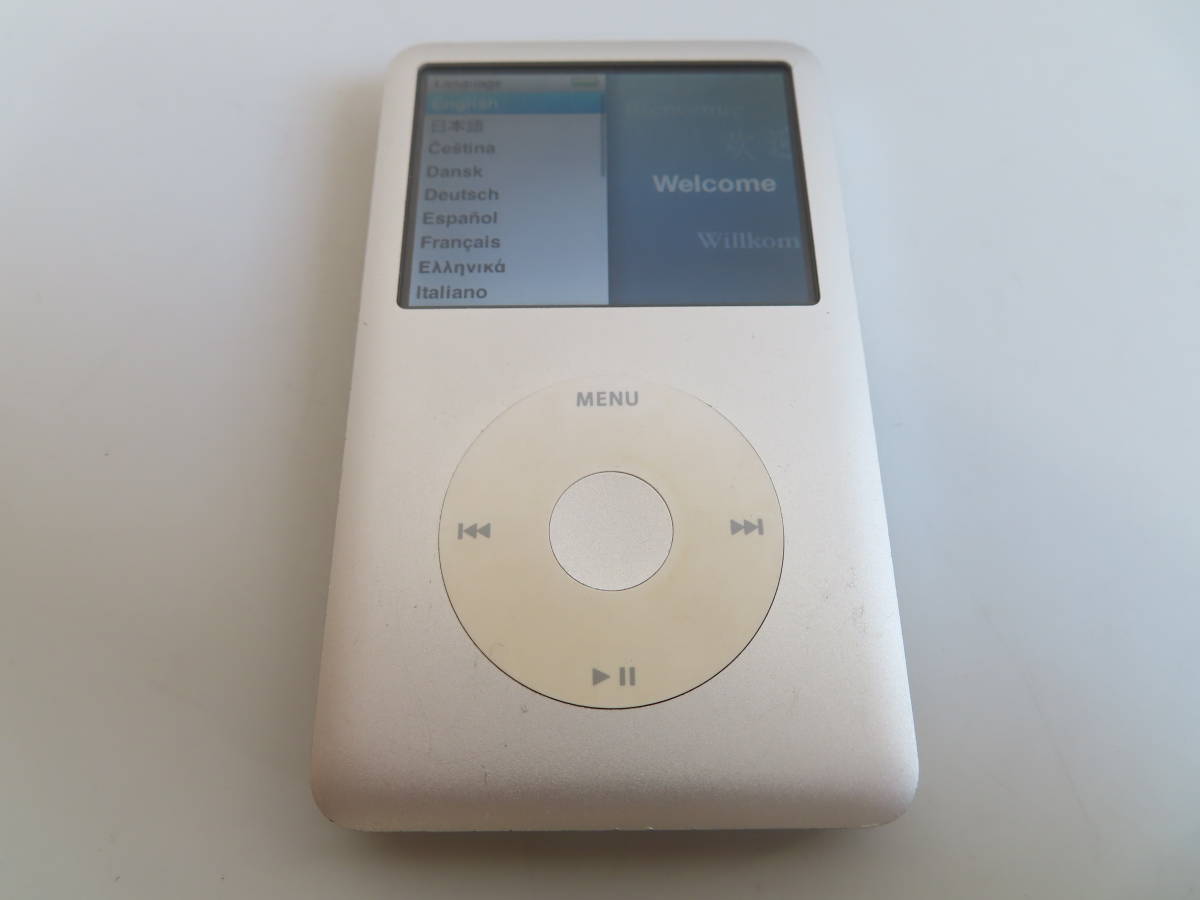 Apple iPod classic A1238 (第 6 世代) 120GB シルバー MB562J_画像1