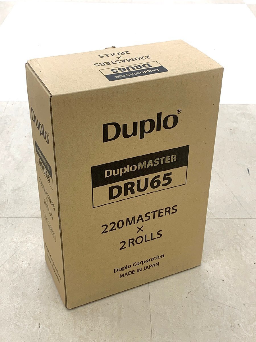 未使用品 Duplo Master ドュプロ ロールマスター DRU65 220MASTERS × 2ROLLS 印刷機汎用マスター_画像1