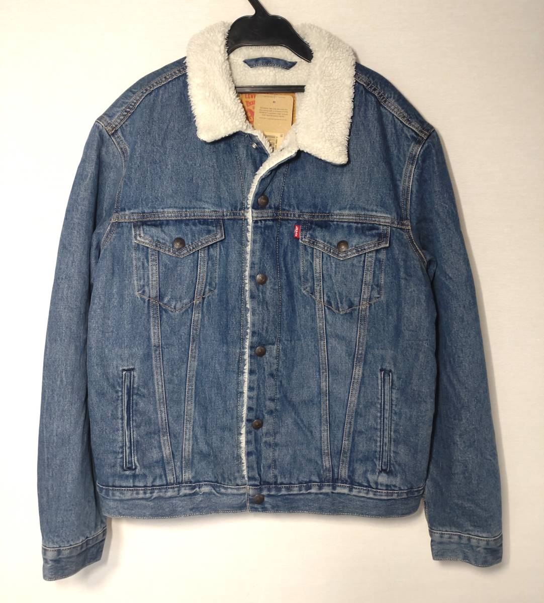 【新品・未使用】USA購入 LEVI'S SHERPA TRUCKER JACKET Msize リーバイス シェルパ トラッカー ジャケット ボア ジージャン 16365-0162_画像1