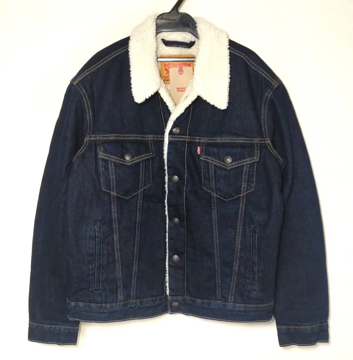 【新品・未使用】USA購入 LEVI'S SHERPA TRUCKER JACKET Msize リーバイス シェルパ トラッカー ジャケット ボア　ジージャン 16365-0075