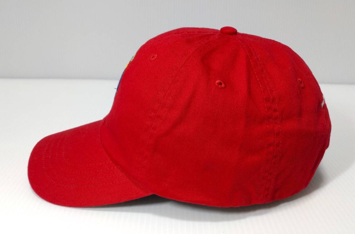 【新品・未使用】USA購入 POLO Ralph Lauren POLO BEAR CAP Red ポロ ラルフローレン ポロベアー ベースボールキャップ コットン_画像2
