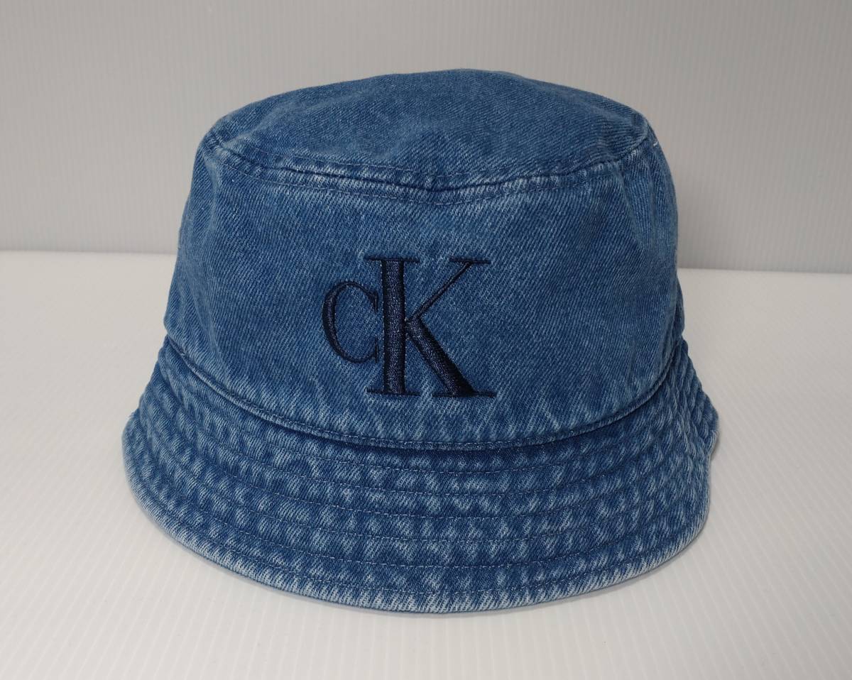 【新品・未使用】USA購入 Calvin Klein Denim Bucket Hat カルバンクライン バケットハット デニム ユニセックス　帽子_画像1