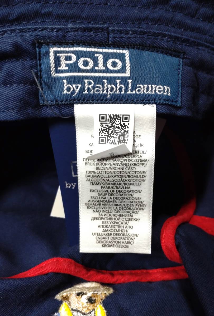 【新品・未使用】USA購入 POLO Ralph Lauren POLO BEAR Bucket Hat Navy Cowboy Bear ポロ ラルフローレン ポロベアー バケットハット_画像6