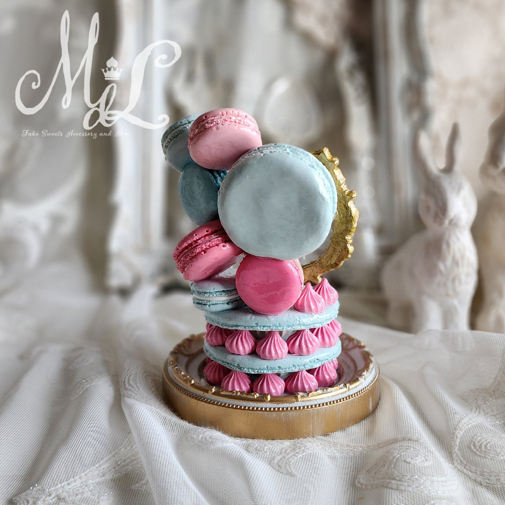【Maison de Luce】ミズイロピンクマカロンケーキのプチポワンチェア/#212_画像8