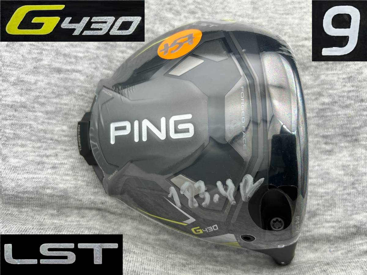 CT257 ツアー支給品 WRX PROTO 2022 PING G430 LST 9.0°(リアル 9.0°) スペックシート付き TOUR ISSUE_画像1