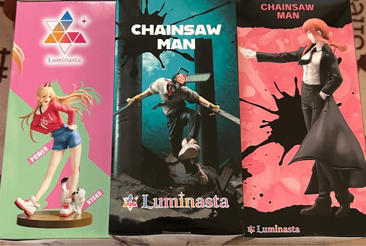 チェンソーマン Luminasta 3種セット チェンソーマン パワー マキマ 新品未開封 ルミナスタ