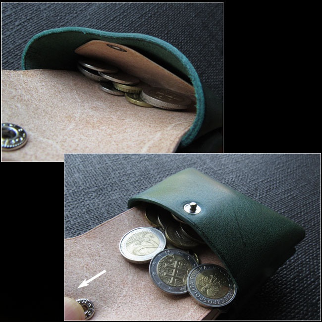 ミニ コンパクト 財布 キャメル 本革 日本製 二つ折り ヌメ革 ウォレット ハンドメイド_お送りするのはキャメルです