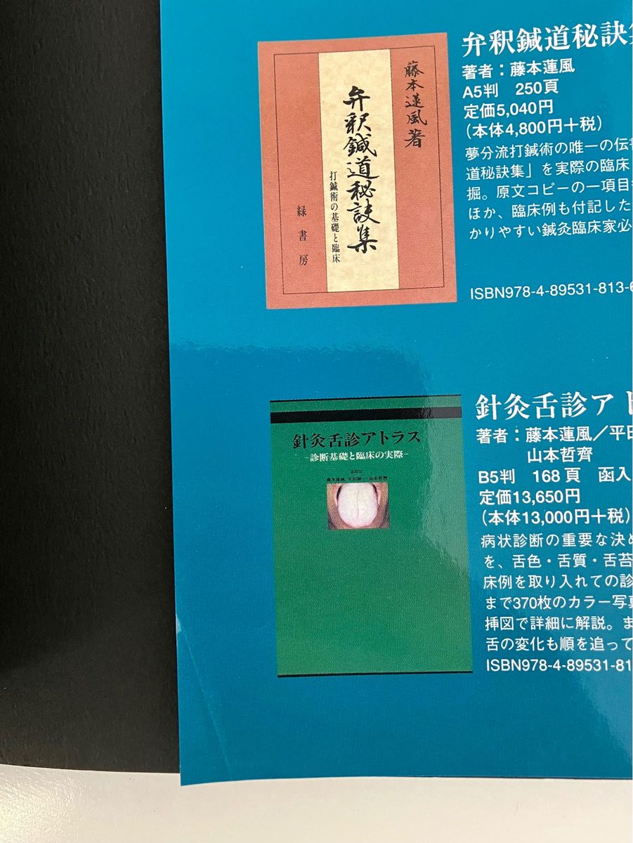 体表観察学　日本鍼灸の叡智 藤本蓮風／著