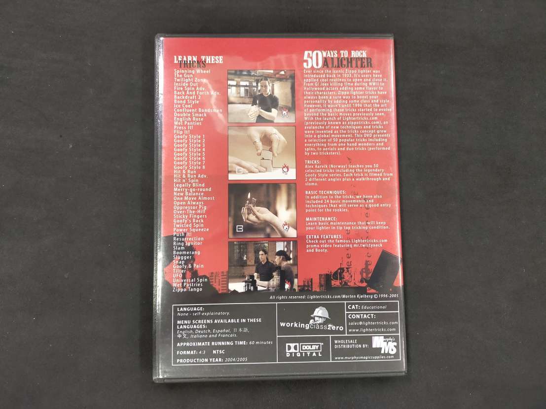【D352】50WAYS TO ROCK A LIGHTER DVD クロースアップ マジック 手品の画像2