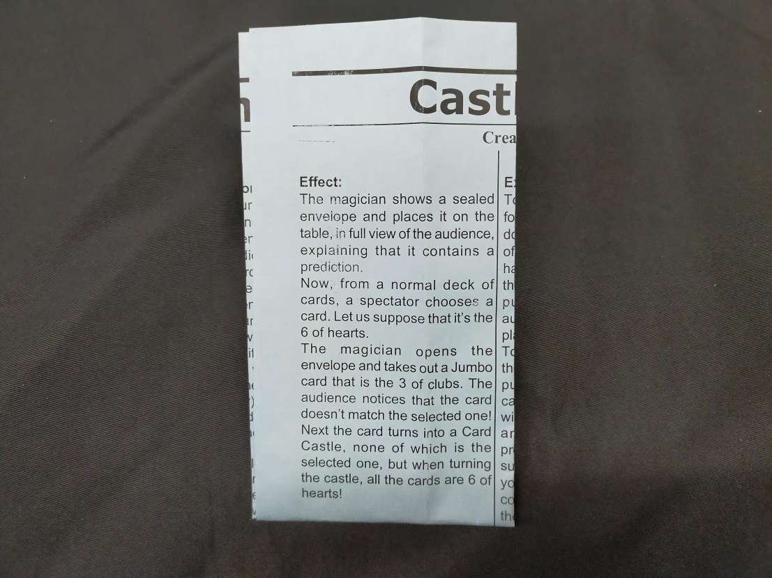 【G9】Castle Prediction　キャッスルプリティクション　カード　ギミック　マジック　手品_画像4
