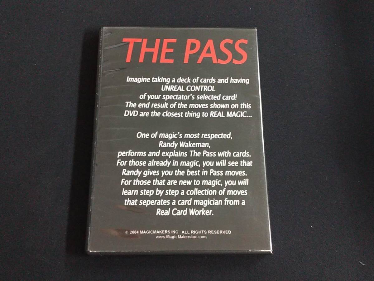 【D39】THE PASS ザ・パス Randy Wakeman DVD マジック 手品の画像2
