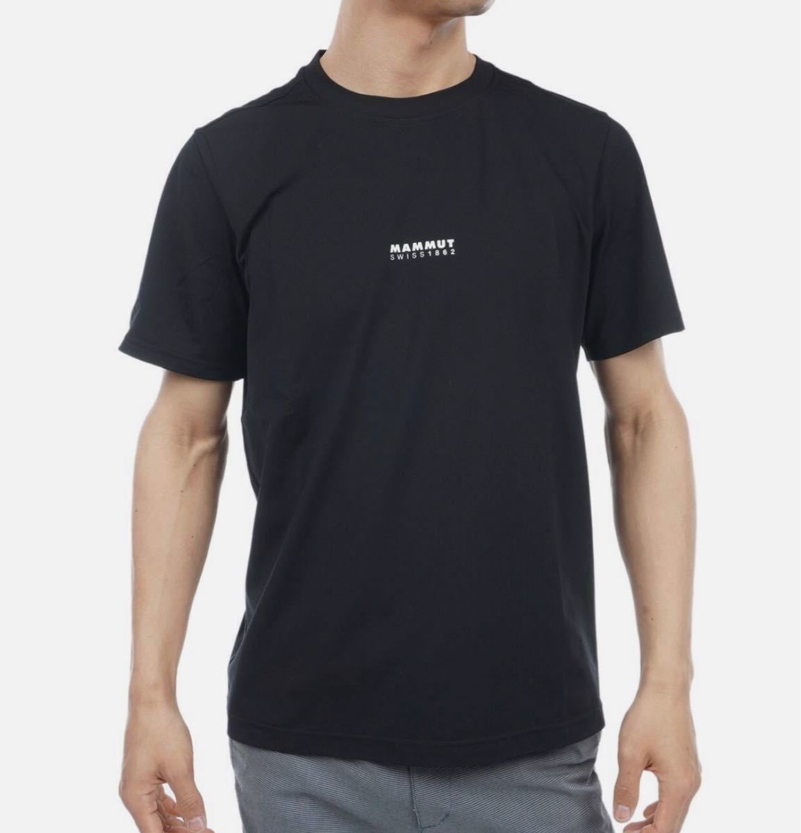 Mammut 半袖クルーネック 黒 Tシャツ QD Logo Print T-Shirt AF Men 販売終了品 Sサイズ 速乾_画像7