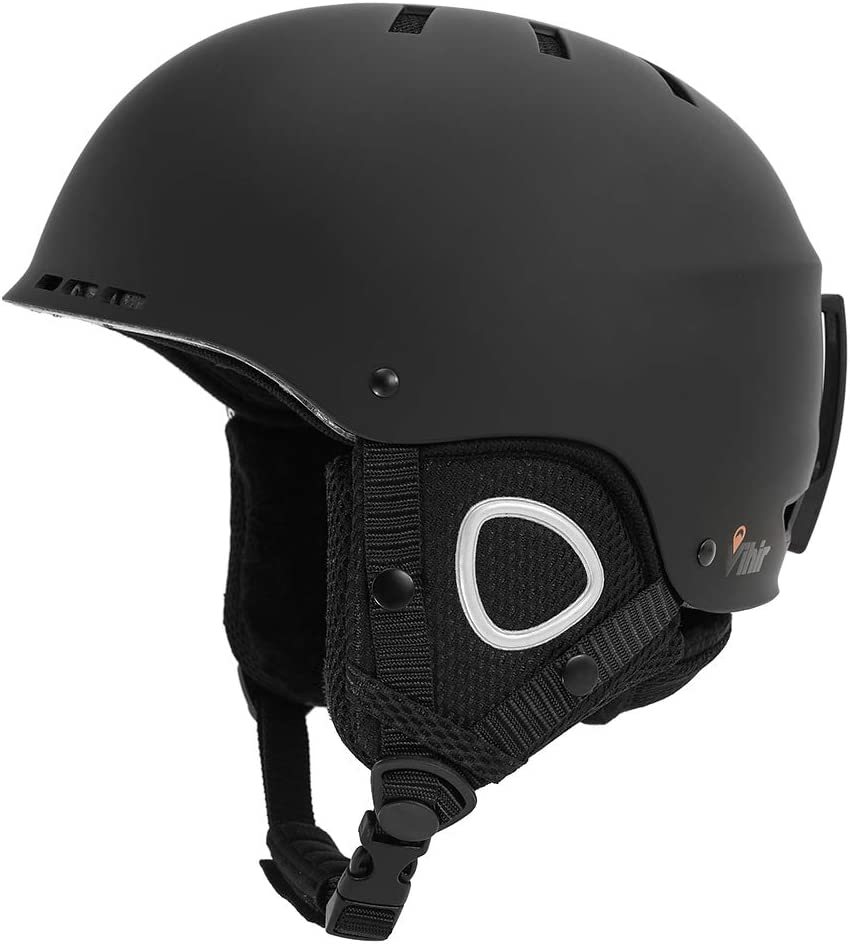 通気性抜群！ 新品 ヘルメット 黒 【Lサイズ】 スキー/スノーボード用品 ゴーグル装着可能 帽子 男女兼用