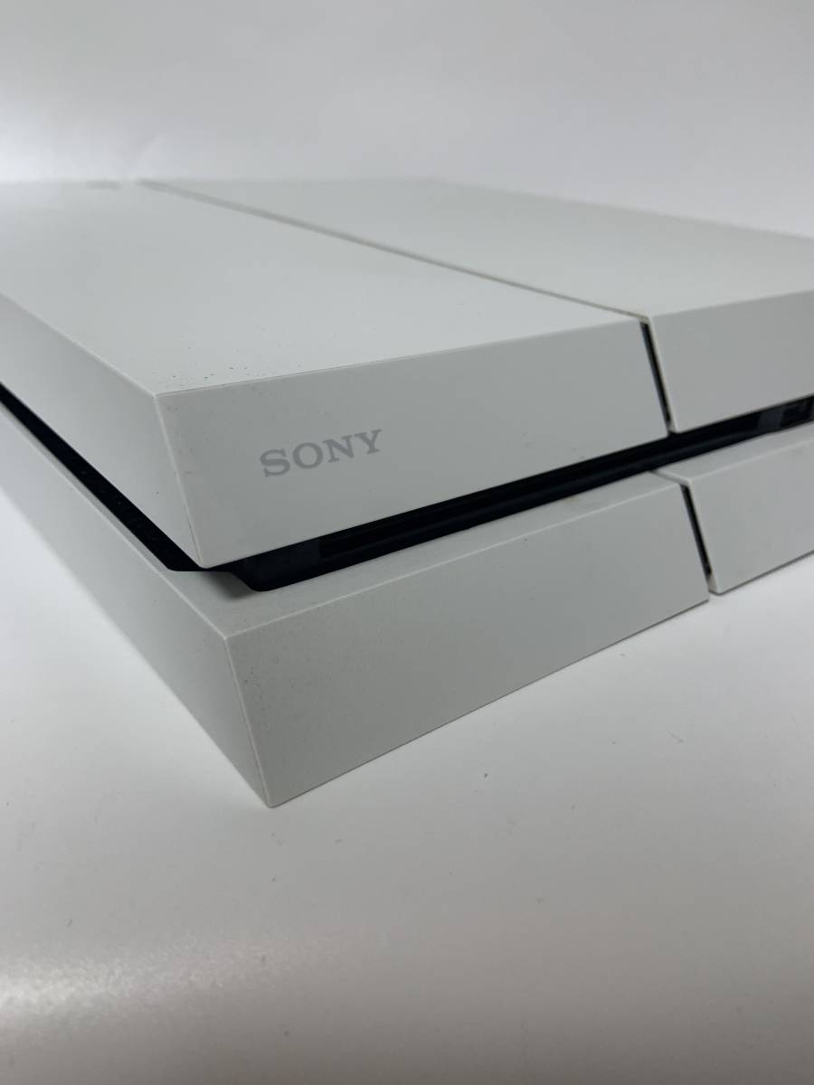 ★1円～ 動作確認済_241 F.W 10.01 まとめOK PS4本体 CUH-1100A グレイシャーホワイト HDD 封印シール 箱 有 Sony PlayStation 4 500MB_画像5