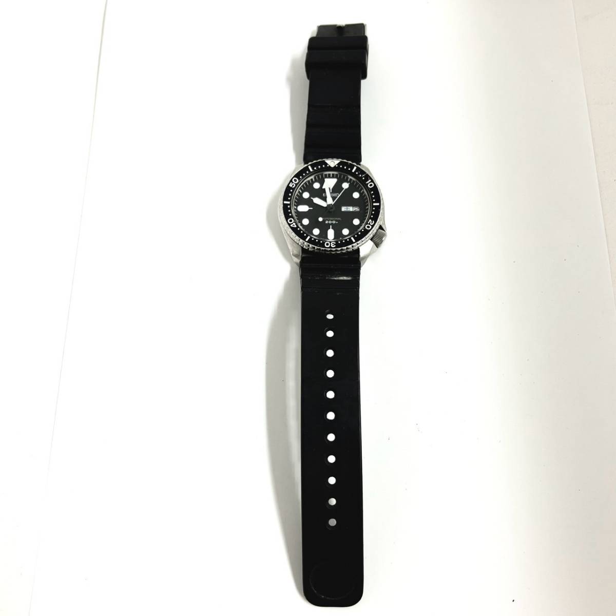 14218/ SEIKO 7C43-7010 セイコー PROFESSIONAL 200M ブラック文字盤 メンズ 腕時計_画像5