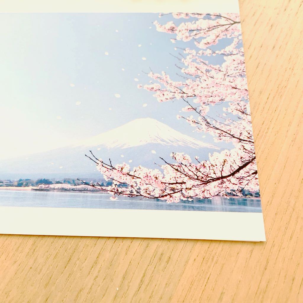 即決★新品★卓上カレンダー ★シンプル★景色★ワールド　風景　風　Mt.Fuji 桜_画像4