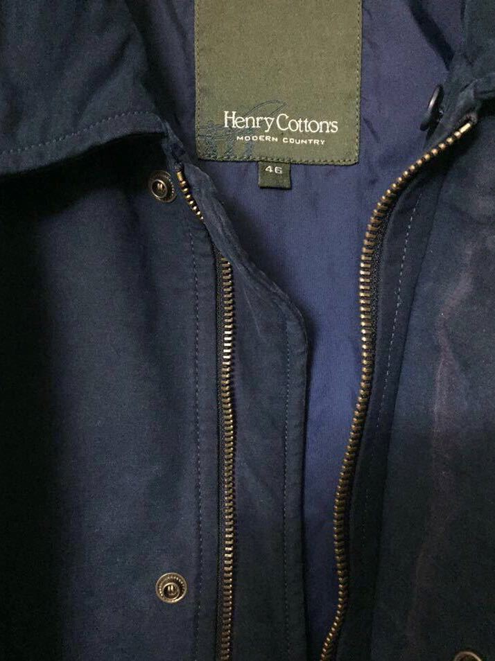 Henry Cotton's オールド イタリア製 モールスキン ハーフコート OPTI zip ハンティング オーバーサイズ ジャケット ライナー付 cottons_画像4