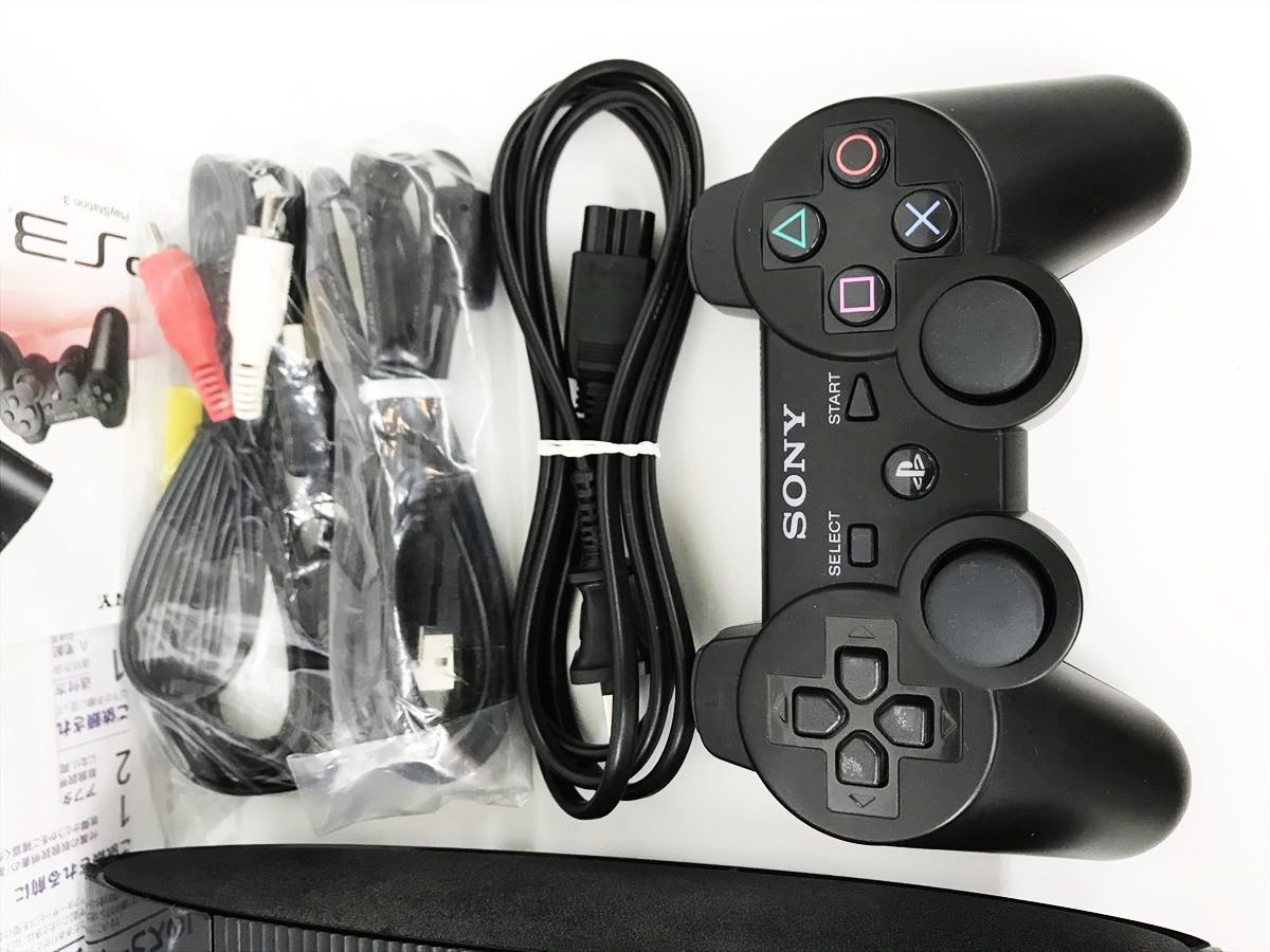 【1円】PS3 本体 セット 250GB ブラック SONY PlayStation3 CECH-4000B 動作確認済 プレステ3 DC08-081jy/G4_画像2