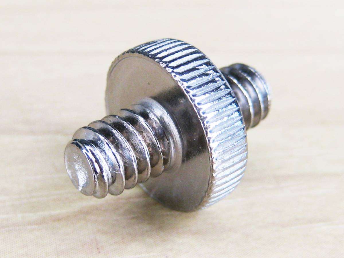 ( postage 120 jpy ~) 1/4 male = 1/4 male conversion screw camera tripod one leg adaptor connector - coupler #4167 stock 1