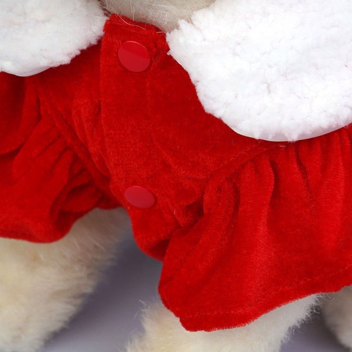犬服 クリスマス ベロア ワンコサンタ サンタ服 可愛い ペット 犬 猫 ドレス ワンピース 衣装 洋服 ドレス