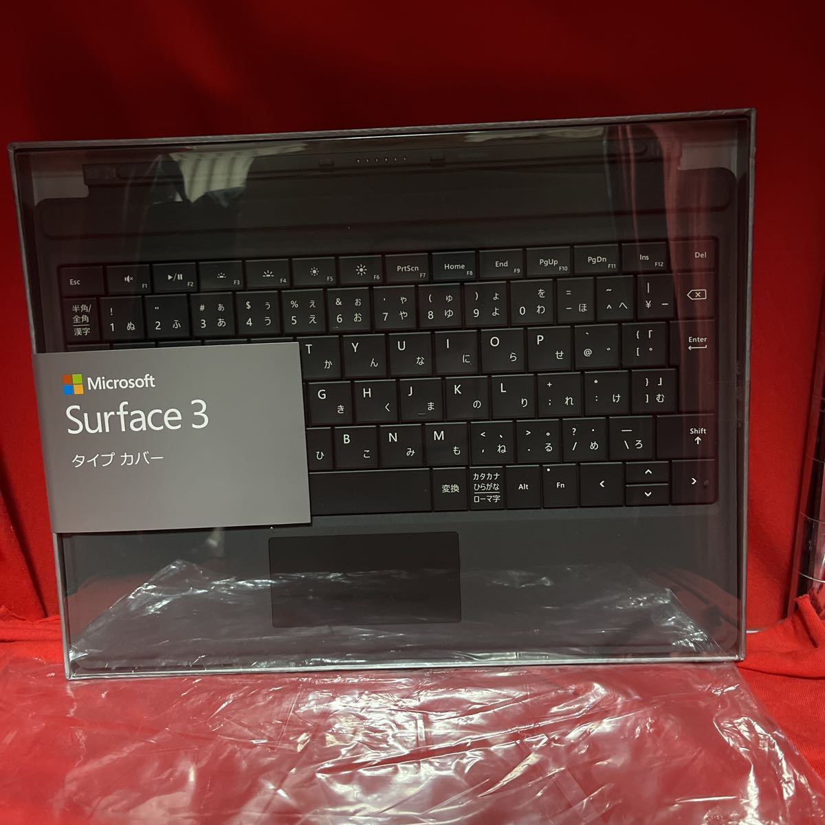 【未使用品】Microsoft Surface 3 タイプカバー Type Cover グレー Model 1654　日本語キーボード