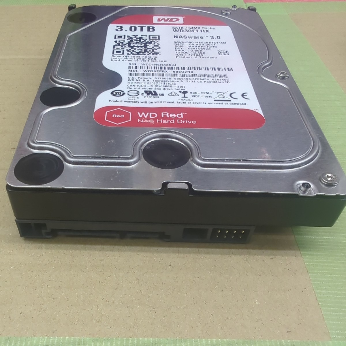 【2個セット】WD Red 3TB 3.5インチ SATA 6Gbps HDD WD30EFRX NASware3.0_画像2