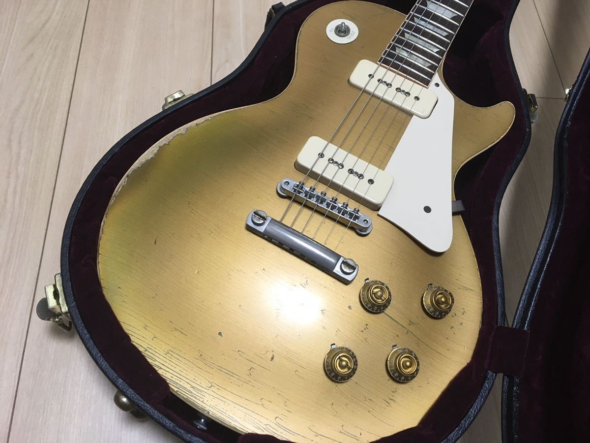 Gibson Custom Shop Historic Collection 1956 Les Paul Reissue Gold Top Ultra Aged prs suhr fender vanzandt_画像5