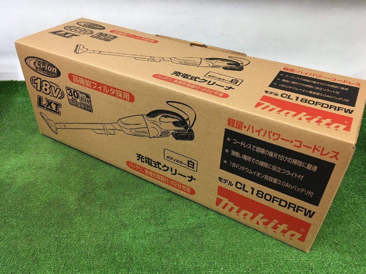 6256円 【未使用品】☆makita(マキタ) 18v充電式クリーナ 白(3.0 6256円 【未使用品】☆makita(マキタ) 18v充電式クリーナ 白(3.0