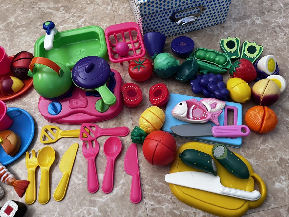  "дочки-матери" кулинария прервать овощи посуда фрукты суши игрушка развивающая игрушка б/у 
