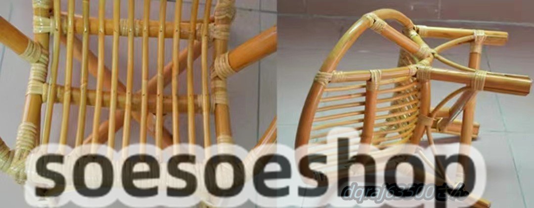 高級感◆背もたれチェア 手作り籐編椅子 アームチェア ラタン家具 ラタンチェア ラタン椅子 籐製イス 籐椅子 天然素材 おしゃれ_画像6