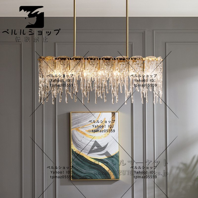 人気美品 高級水晶ペンダントライト 洋風照明 シャンデリア　北欧デザイン シーリングライト 天井照明