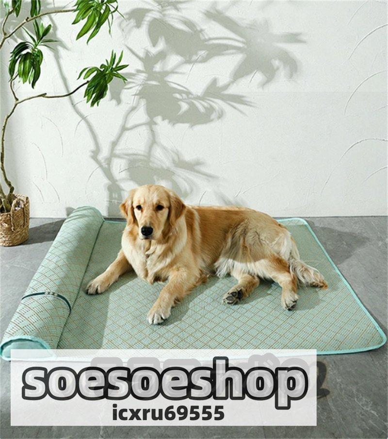 犬 ソファー 枕付き ペットマット 広い 夏用 犬 猫 ペットソファ 猫ベッド 畳 冷感 ひんやり 涼しい 滑り止め 暑さ対策 3XL_画像2