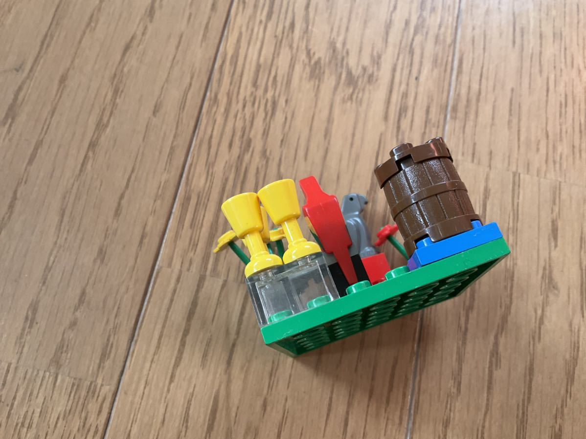 LEGO レゴ パーツ オウム、お花、グラスセット_画像3