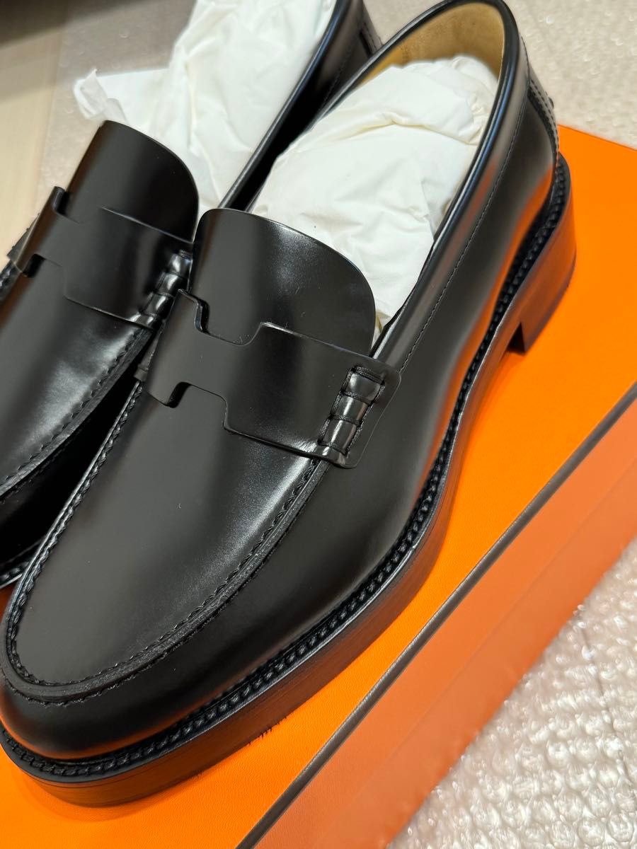 HERMES エルメス モカシン アワー ブラック 39 新品未使用 HERMES エルメス モカシン アワー ブラック 39 新品未使用