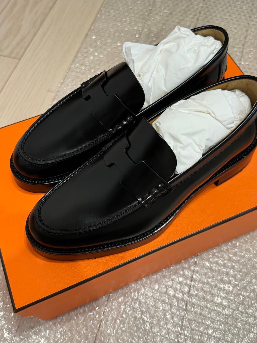 HERMES エルメス モカシン アワー ブラック 39 新品未使用 HERMES エルメス モカシン アワー ブラック 39 新品未使用