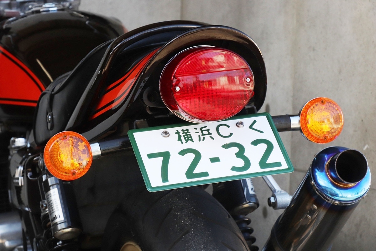 横浜～　Kawasaki　ゼファー1100　平成６年式　Ａ2　Ｚ2火の玉　キャンディブラウン/キャンディオレンジ　カスタム　車検付_画像8