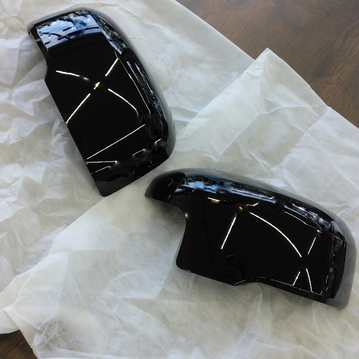 ★☆N-BOX JF3 JF4 純正 ドアミラー スカルキャップ 左右セット 未使用 カスタム ドアミラーカバー ブラック Honda Door Mirror Cover☆★_画像1