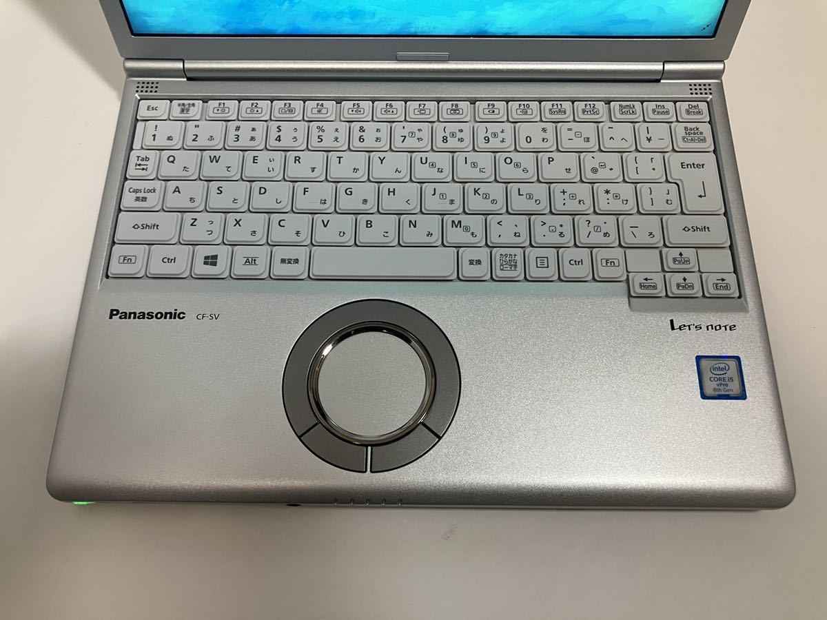 【第8世代:高解像度１９２０×１２００】Panasonic Let's note CF-SV8 / Core i5-8265U /WEBカメラ /NVME M.2SSD １TB /８GB / Win11Pro_画像7