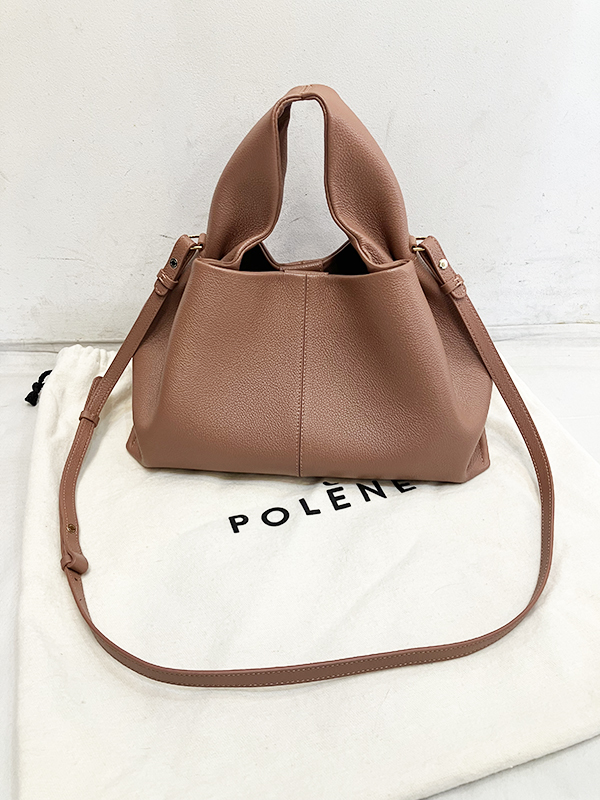 POLENE ポレーヌ Numero Neuf パウダー No.9 2WAY ナンバーナイン ピンク ハンドバッグ ショルダーバッグ