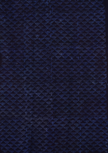 アフリカ　マリ　ドゴン族　藍染め布　大判　Lサイズ　No.79　マルチクロス　絞り　飾り布