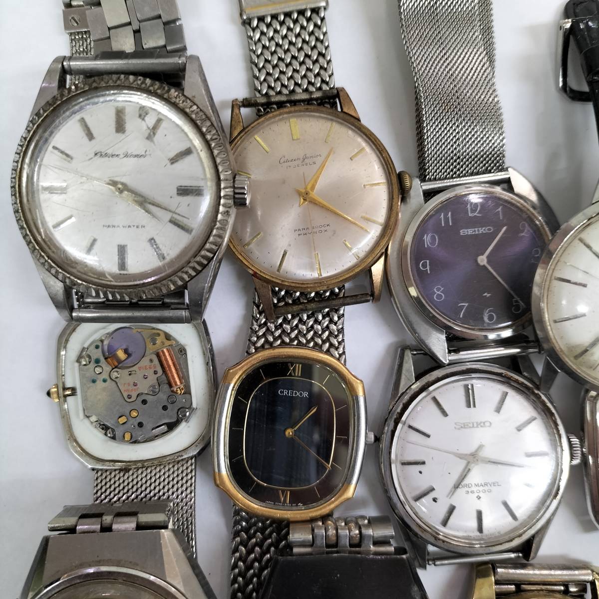 （中古/ジャンク品）　SEIKO・クレドール・ LORD MARVEL 5740-8000 ・CITIZEN・A51507081 スーパーエース 23石　１４K 　機械式・まとめて_画像2