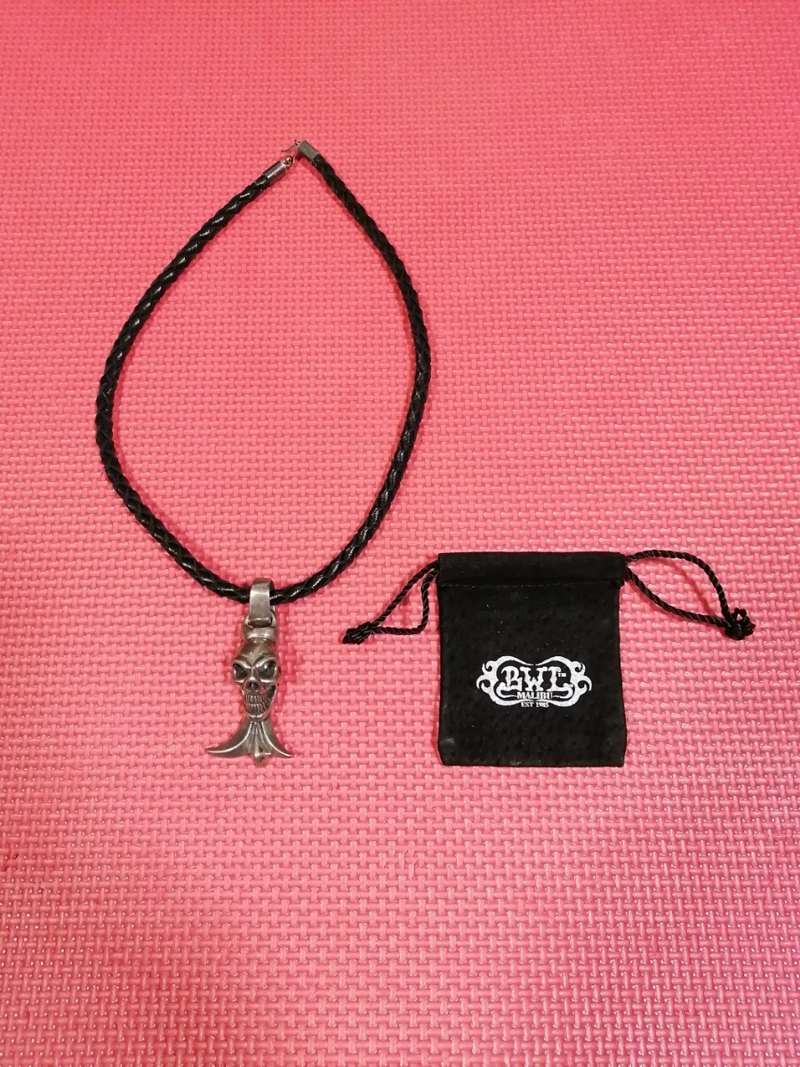 【送料込良品】 ビルウォールレザー グッドラックスカル ウィズ ゴシック ペンダントトップ BWL good luck skull with gothic pendant top