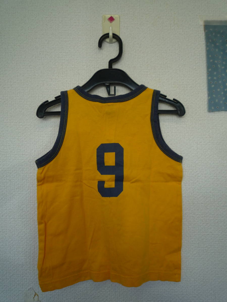 ★GAP 男の子 ランニングシャツ タンクトップ #9 イエロー×ネイビー 2才_画像2