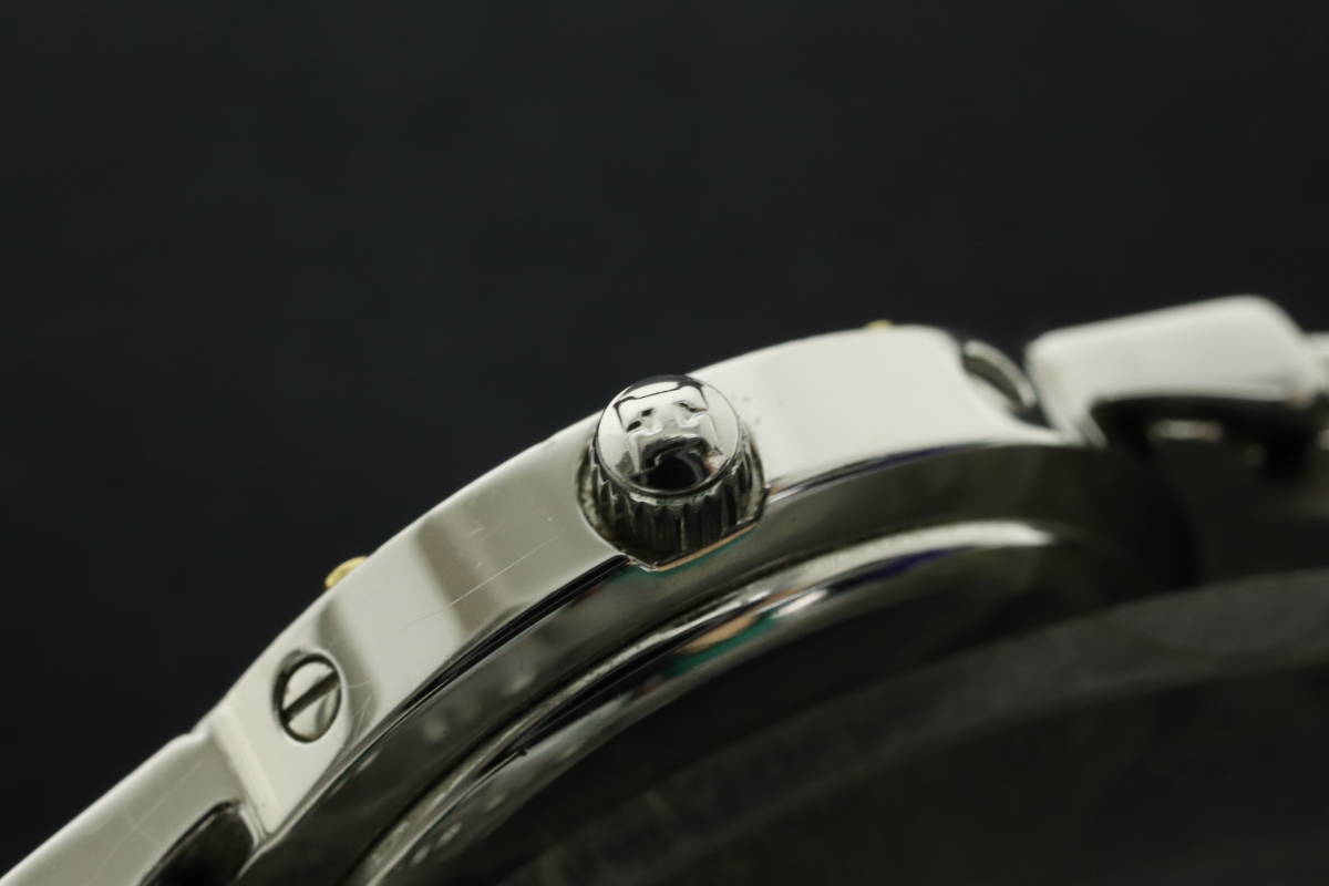 LCIQ5-12-53 HERMES エルメス 腕時計 CL4.220 クリッパー Hロゴブレス デイト クォーツ 約43g レディース コンビ 稼働品_画像5