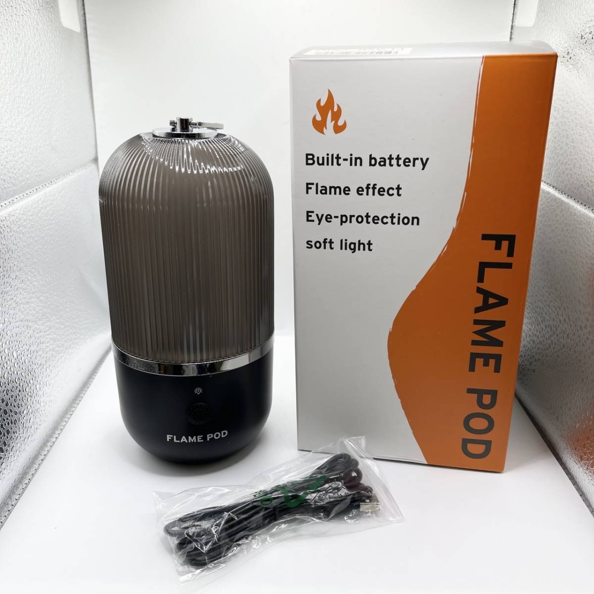 #9357 FLAME POD/充電式ランタン/USBケーブル充電/防水/キャンプ_画像7