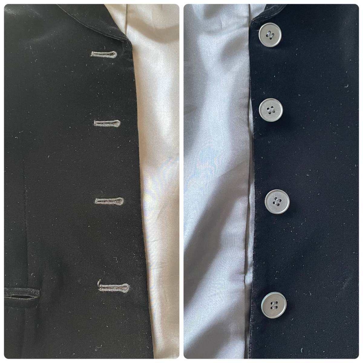 美品 Calvin Klein カルバン・クライン ベロア テーラード ジャケット