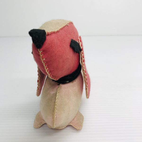 [ folkcraft goods ] hand made handicrafts felt dog interior miscellaneous goods objet d'art ornament . earth earth production Showa Retro that time thing antique Vintage 